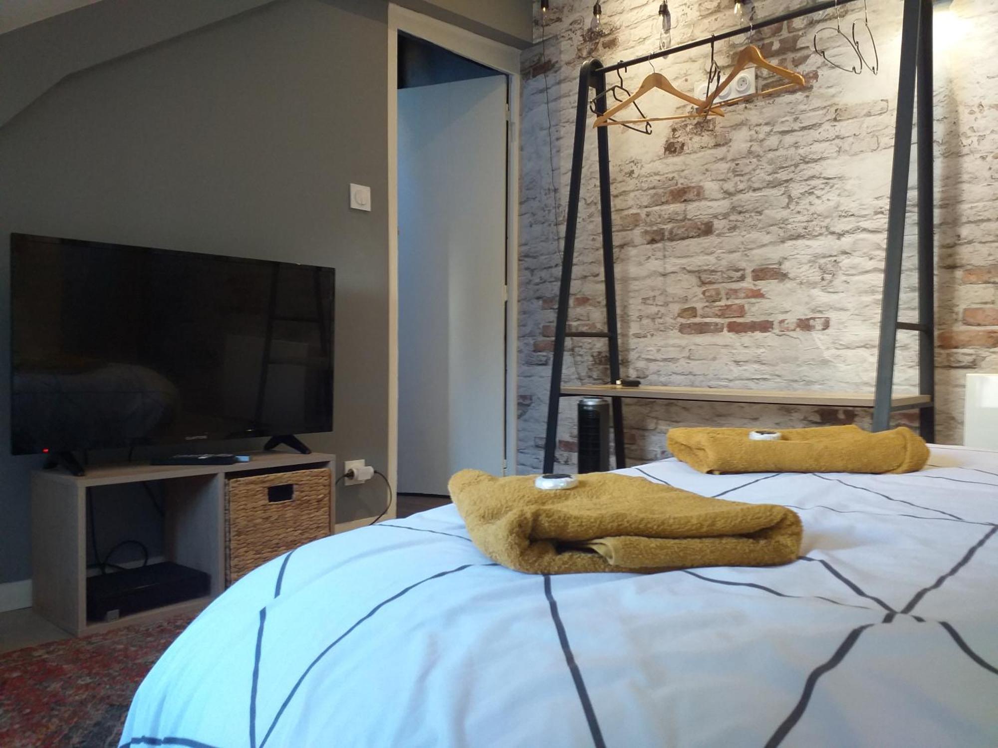 Les Volets Bleus - Deux Appartements Et Un Studio, Jardin Bourges Ruang foto